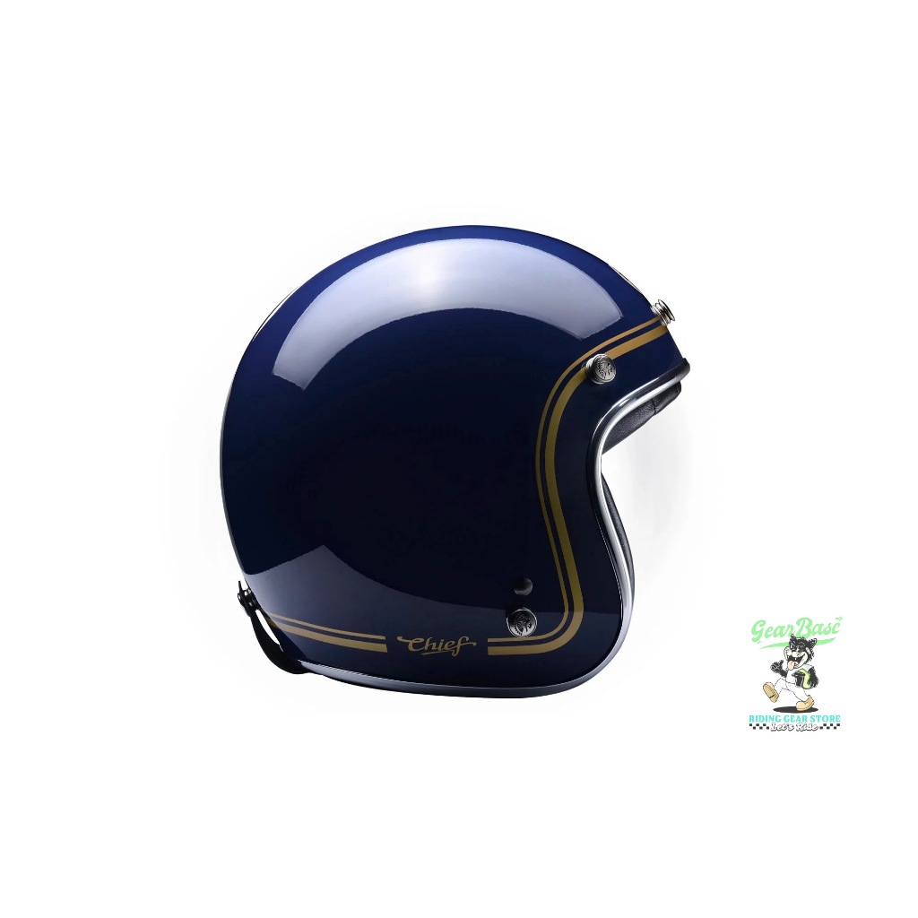 【Gear Base 吉兒基地】  CHIEF 安全帽 金邊系列 Ticuna  海軍藍 復古帽