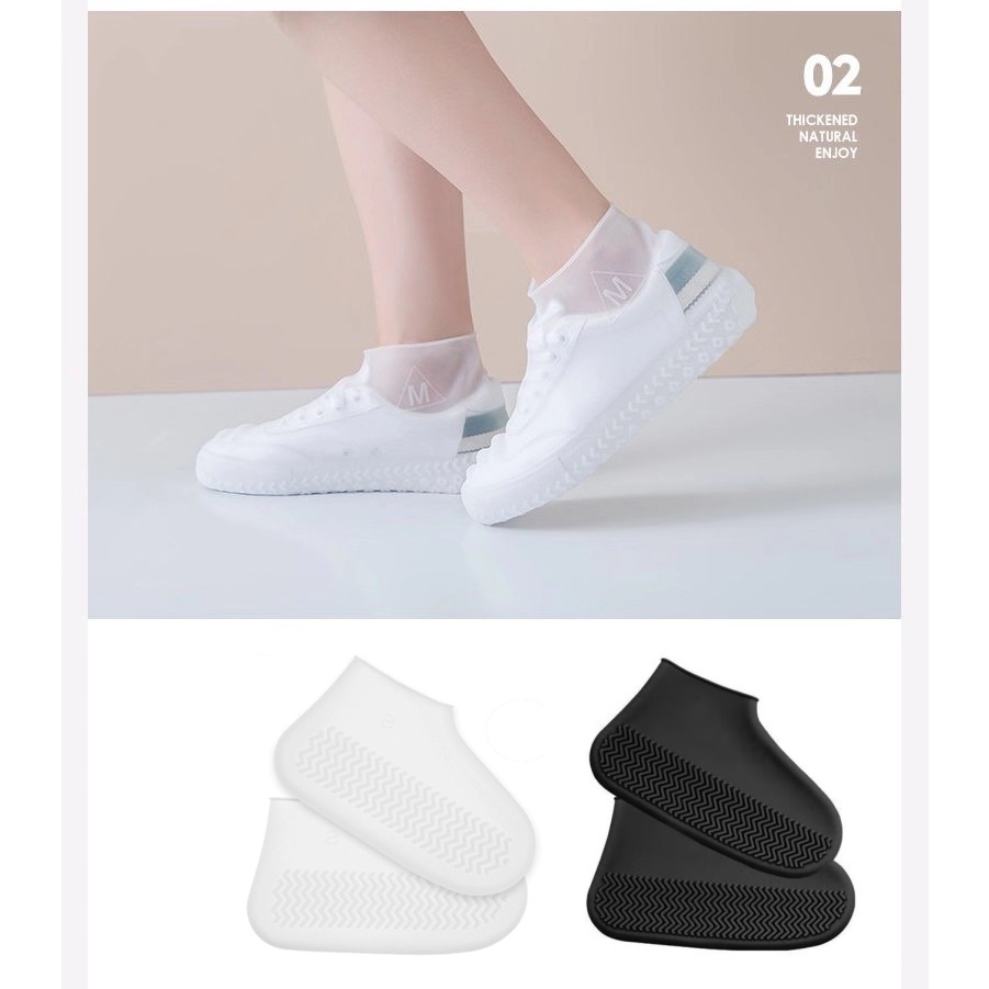 日本矽膠雨鞋套 | 防滑、可折疊、耐磨 | 一體成形防漏水 | 全新防雨足具，適合各種鞋款！