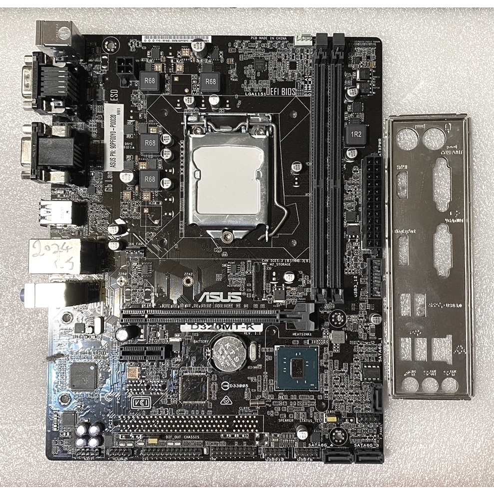 華碩 桌機 Asus D320MT-K 主機板 (Intel 1151 六代) DP 附擋板