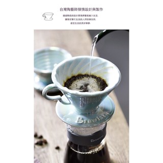 Brewista 圖蘭朵陶瓷咖啡濾杯 *炫彩系列* 錐形V60濾杯——炫彩貝殼藍(1-2人份)