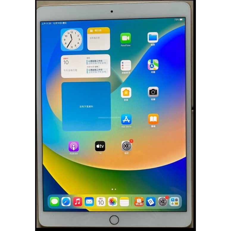 極新 iPad Pro 10.5 吋 64G wifi版 金色（附APPLE PENCIL） 外觀、功能良好、配件非常齊