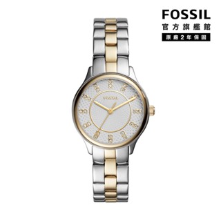 【FOSSIL 官方旗艦館】Modern Sophisticate 輕奢經典女錶 雙色不鏽鋼鍊帶 36mm BQ1574