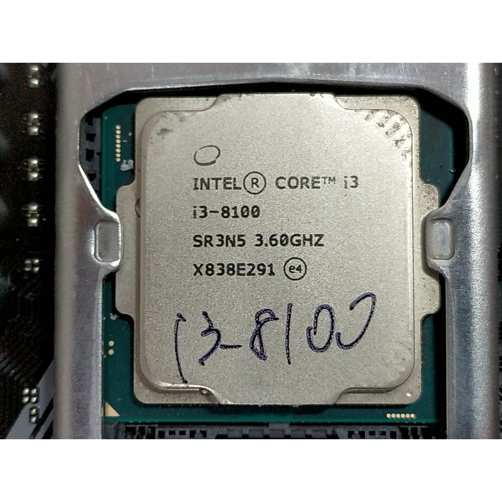 C.1151CPU-Intel Core i3-8100 6M 快取記憶體，3.60 GHz直購價1280
