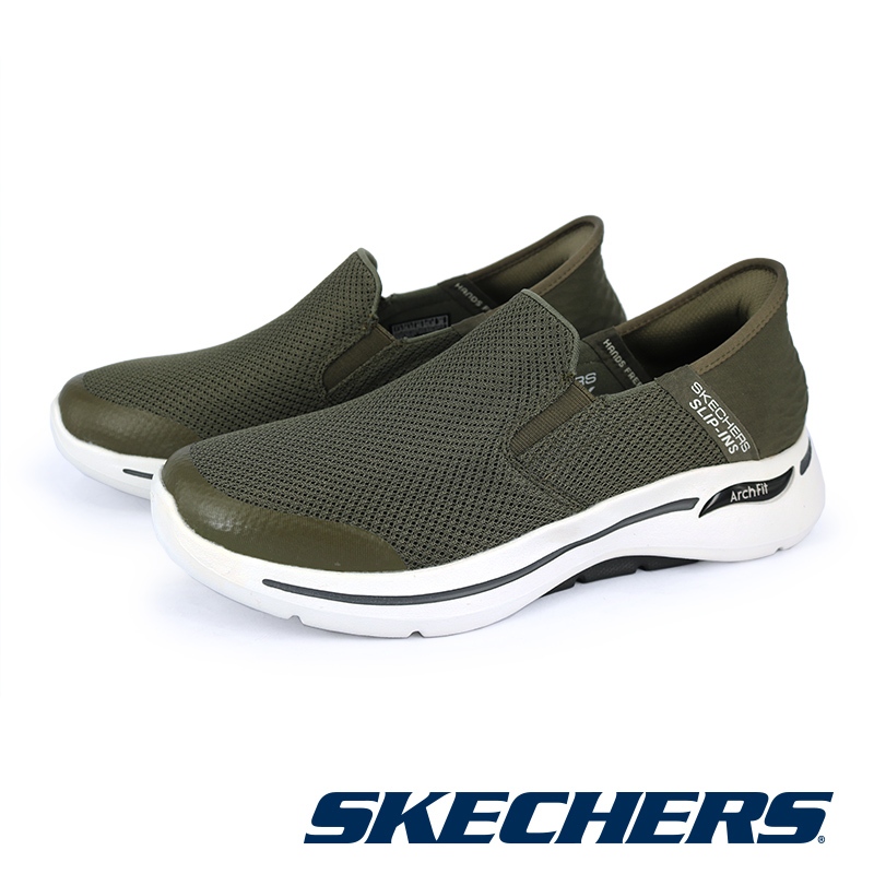 【SKECHERS】男 健走系列  瞬穿舒適科技 GOWALK ARCH FIT - 216259 - 橄欖綠 OLV