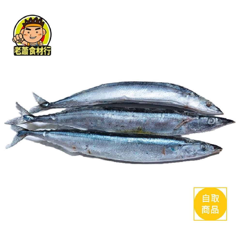 【老蕭食材行】秋刀魚 真空包 ( 整包300g / 3隻裝 ) 規格2號 → 生的無調味 可自行鹽烤燒烤