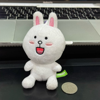 夾娃娃機夾到 line friends 兔兔 微笑 q版 造型 小隻 吊飾 填充 玩具 絨毛 娃娃 布偶 玩偶