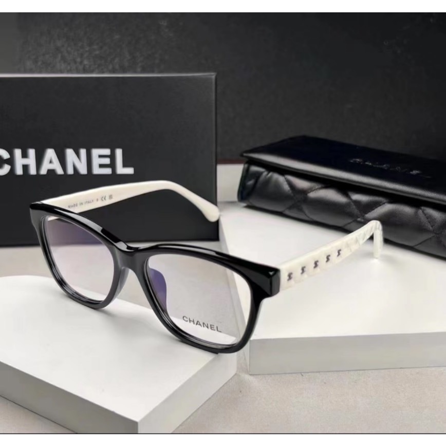 【現貨】麗睛眼鏡Chanel【可刷卡分期】香奈兒 CH3443 黑白配色 熊貓配色 光學眼鏡 精品眼鏡 小香眼鏡 熱賣款