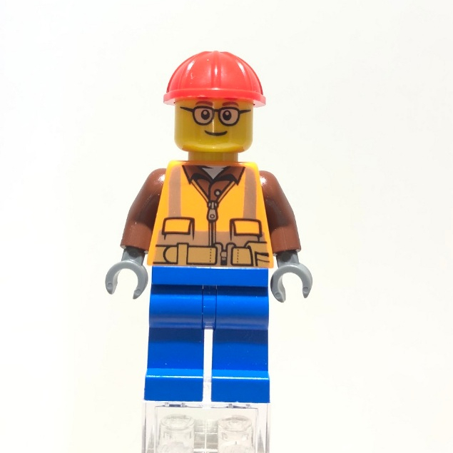 二手樂高人偶 LEGO cty1162 城市系列 建築工人 (60252)