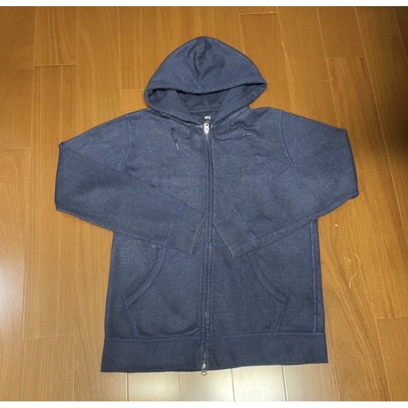 (Size XL) Uniqlo 優衣庫 百搭海軍藍色刷毛保暖連帽外套(3110)