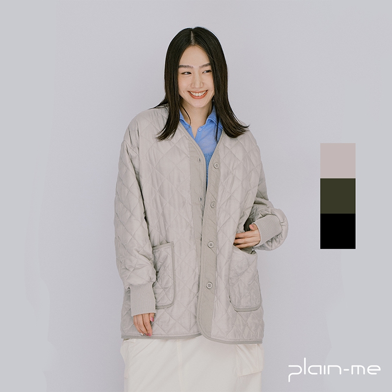 【plain-me】OOPLM 菱格绗縫鋪棉外套 OPM1109-242 <女款 外套 長袖>