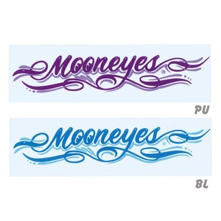 【MOONEYES】MOONEYES Pinstripe 轉印貼紙 2色 [DM174]