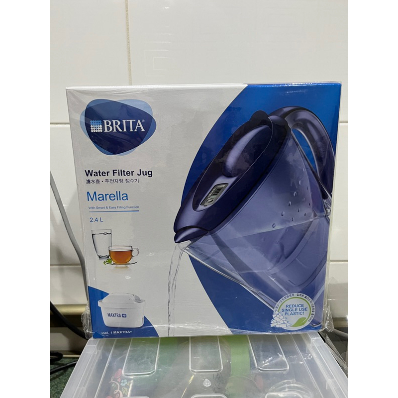 德國原裝 BRITA Marella  2.4L 馬利拉濾水壺 (1壺+1芯) 正品現貨 (藍)