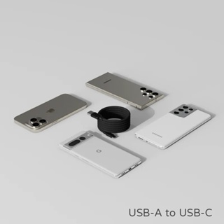 【Allite】Easy Cable磁吸收納編織快充線(USB-A to USB-C)-質感黑《屋外生活》充電線