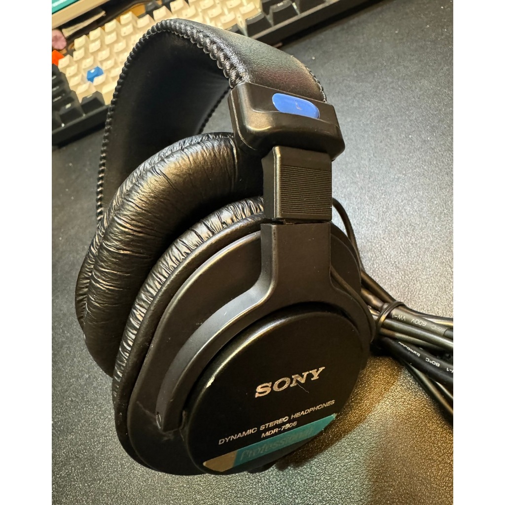 二手 SONY MDR-7506 監聽耳機 (線材有重接過)