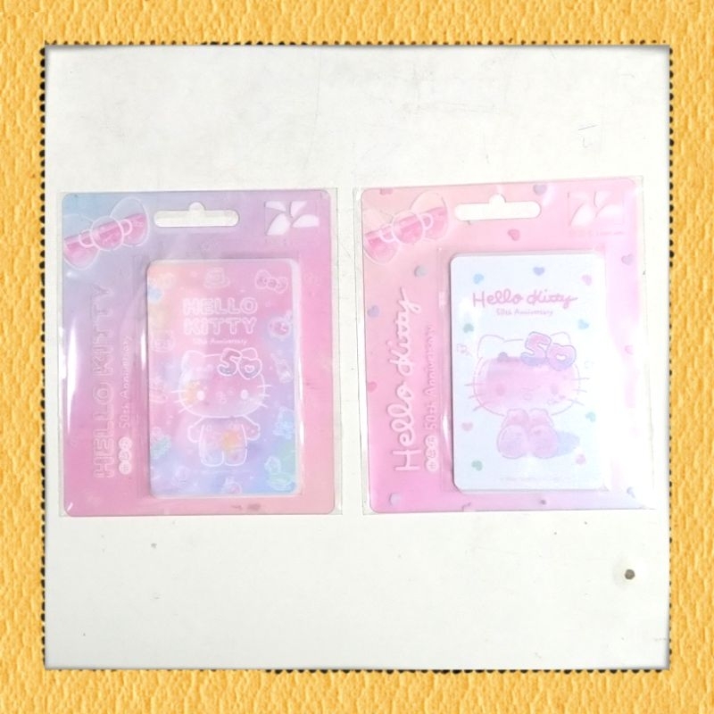 【全新現貨】Hello Kitty 50TH 悠遊卡《clear pink》《clear heart》 50週年紀念