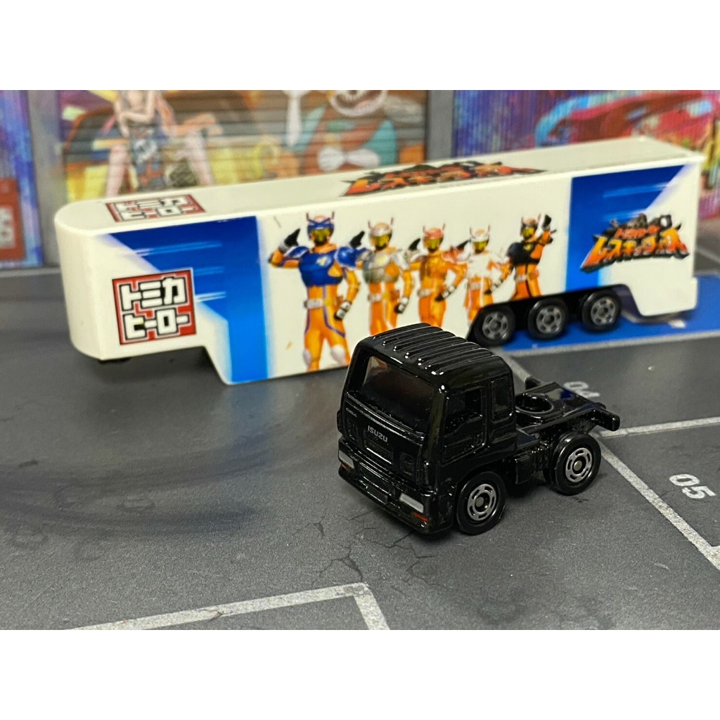 TOMICA-A18-無盒戰損-假面超人貨櫃聯結車