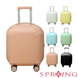 SPRING-時尚馬卡龍18吋拉桿箱泡泡拉桿箱輕便登機密碼鎖萬向輪行李箱-多色
