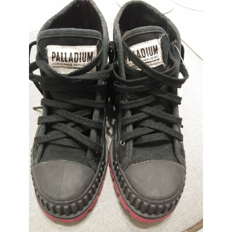 palladium 高筒帆布鞋女，全新（37~38）