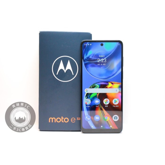 【台南橙市3C】Motorola Moto e32 4+64G 灰 6.5 吋 二手手機   #85784