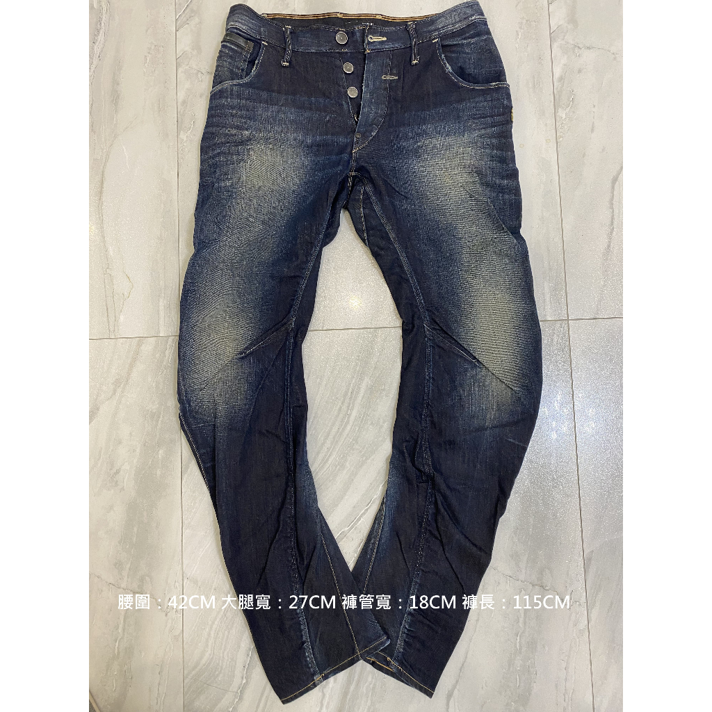【沁蔡】∼⇘AChii 二手商店⇖ 古著復古二手經典 G-STAR RAW GS01 深藍3D牛仔褲 W30 L32