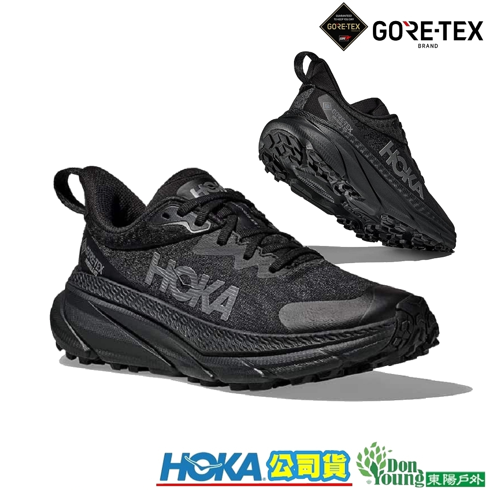 【HOKA】女款 Challenger ATR7 GTX 防水全地形鞋 正常楦/黑色HO1134502BBLC