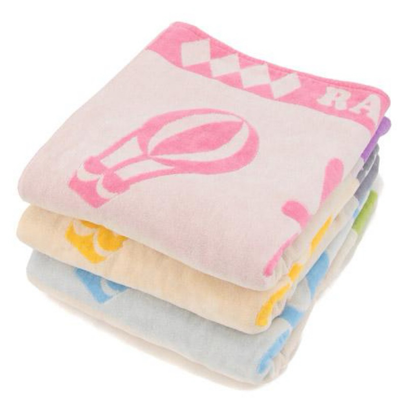 日本 Rainbow bear 正版 彩虹熊大判浴巾 一般尺寸浴巾