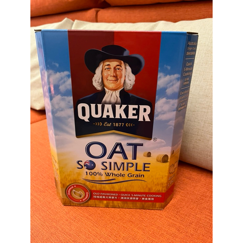 QUAKER 桂格 經典大燕麥片一盒3kg   349元--可超商取貨付款（限1盒）