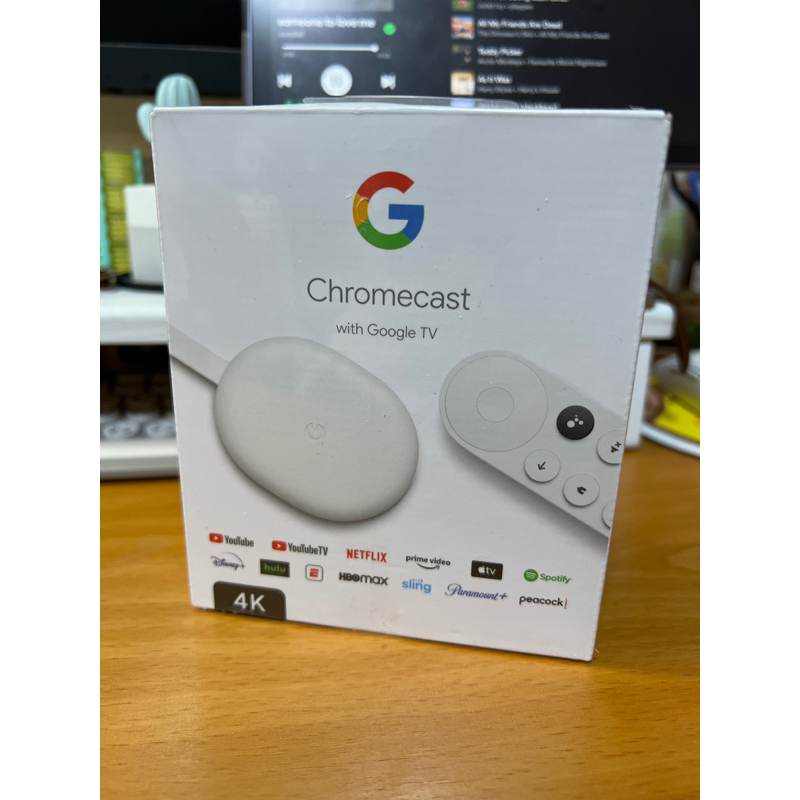 現貨 4K Chromecast with Google  TV媒體串流播放器 電視棒