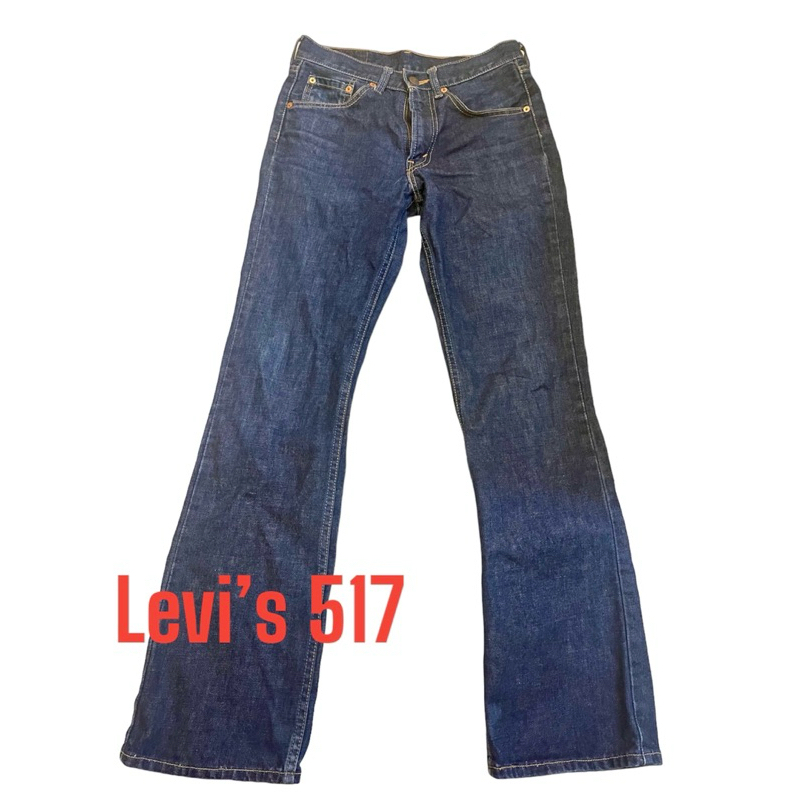 正版二手Levi’s 牛仔褲 復古小喇叭 517 W29L32