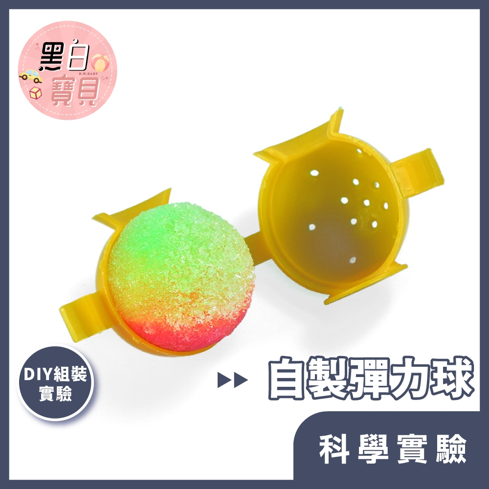 【科學DIY】彈力球 ★科學玩具 科學實驗 STEAM 益智玩具 教材。黑白寶貝。 木製科學