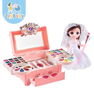 JOYBABY 兒童化妝盒 豪華兒童化妝品套裝 91件套附娃娃 化妝玩具無毒 燈光音效 公主玩具 女孩玩具