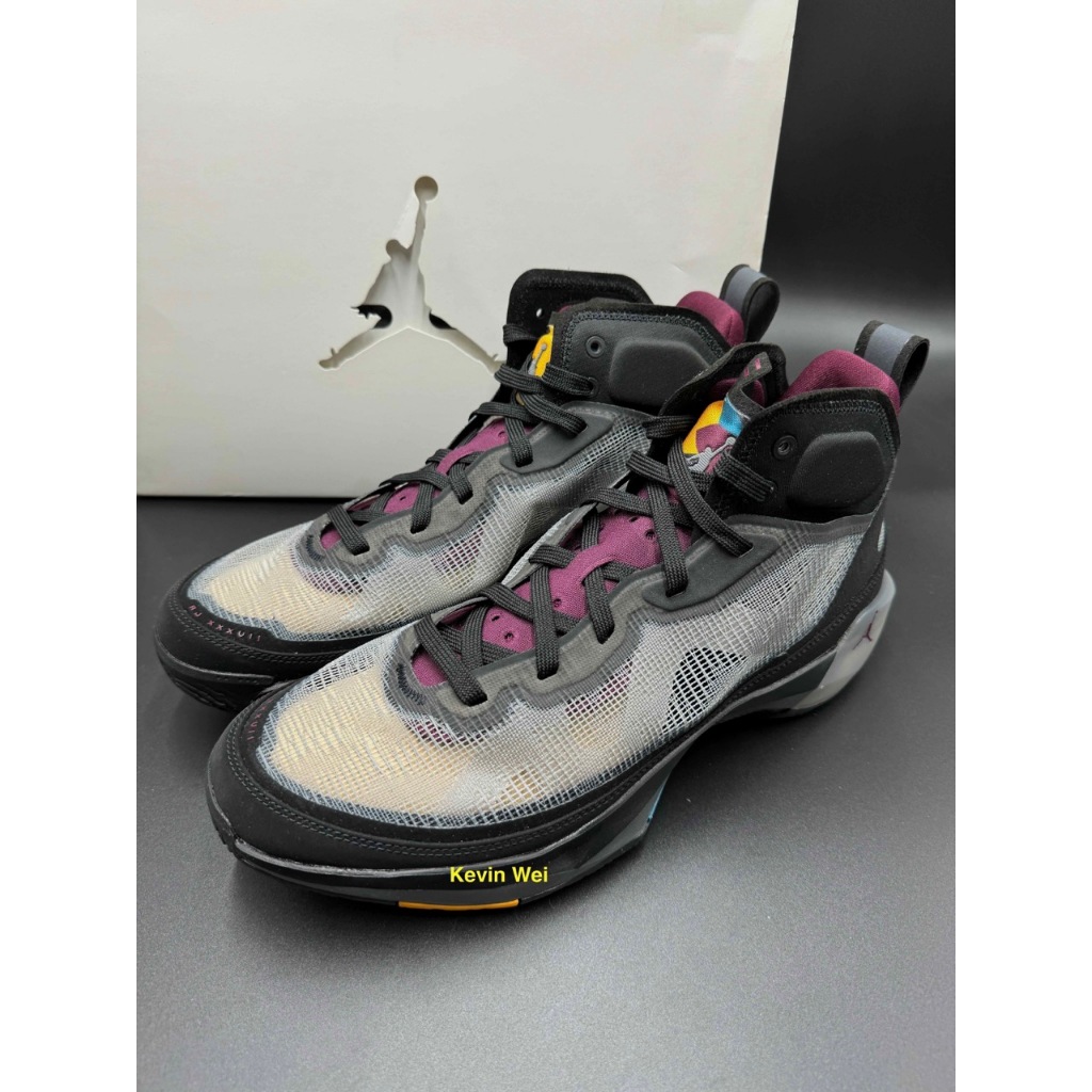 Air Jordan XXXVII PF 37 黑紫 DV1236-001 Bordeaux 籃球鞋 US10