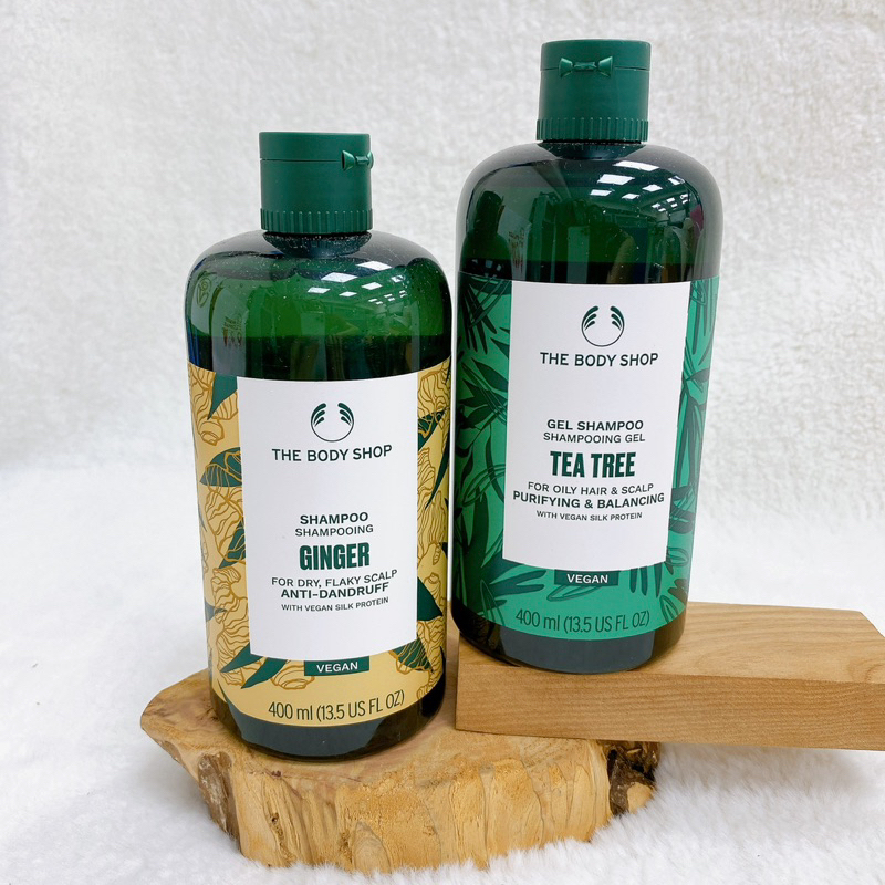 「現貨不用等」The Body Shop 薑根鏗活 茶樹淨化洗髮精 400ml