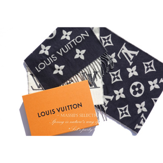 REPL) LOUIS VUITTON LOGO雙面圍巾 LV Essential LOGO 圍巾 M79503 LX