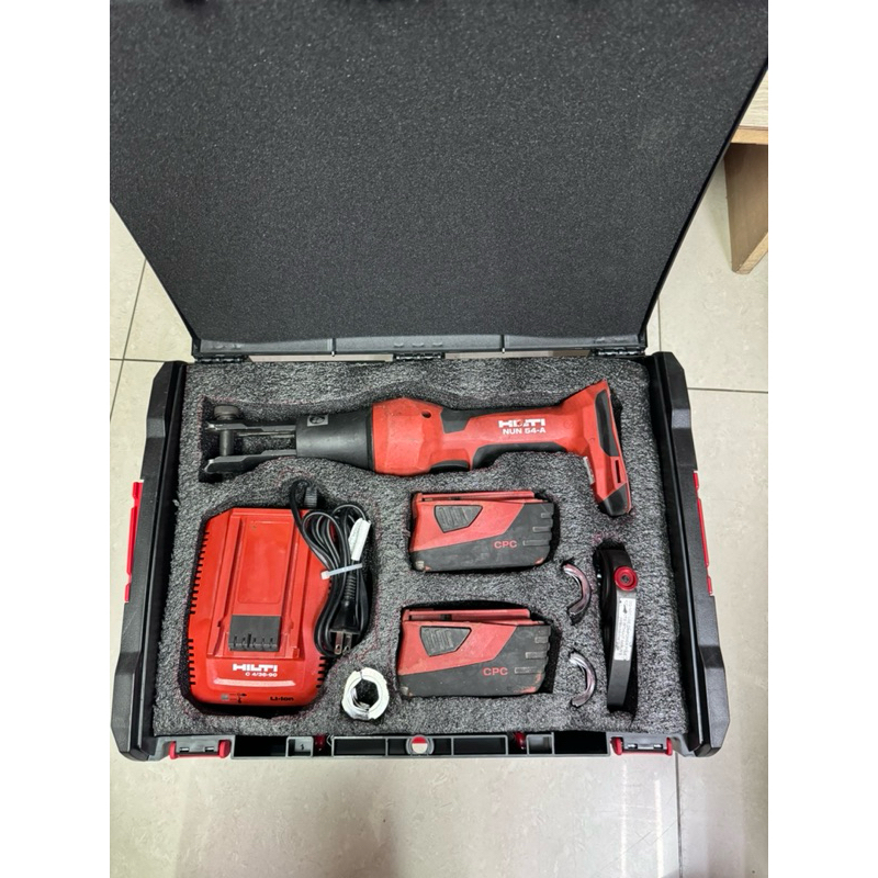 二手外匯HILTI NPR 54-A 充電式不鏽鋼水管壓接機 喜利得 22v 壓接(型號 hilti  NUN 54-A