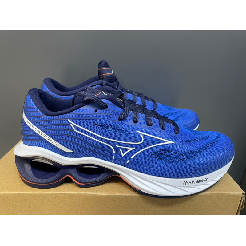 美津濃 MIZUNO WAVE CREATION 24 運動跑鞋 藍色 J1GC230153