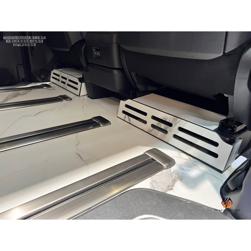 銘泰汽車精品   TOYOTA ALPHARD 最新款40系專用專用  超高品質耐磨大理石紋免螺絲專用地板含四門側踏板