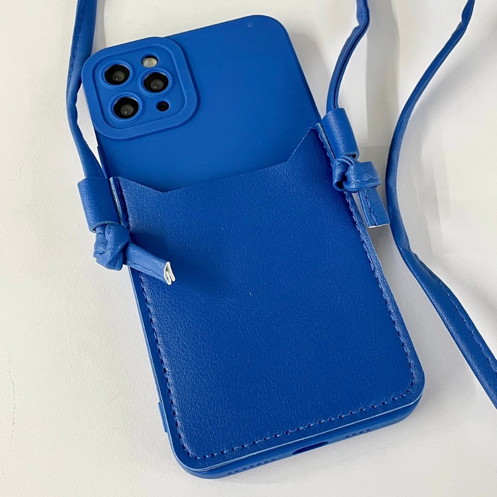 [出清] 藍色 手機殼 附掛繩 iPhone 11 13 Pro Max 保護殼 手機 保護套