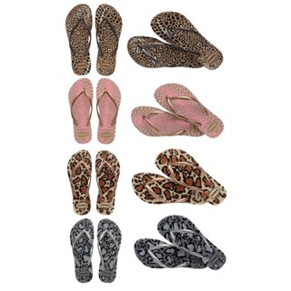 現貨 巴西人字拖Havaianas 女款 Slim Animals 動物豹紋系列/ 4色