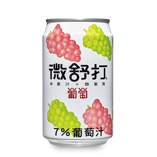 微舒打葡萄果汁汽水320ml (24入)