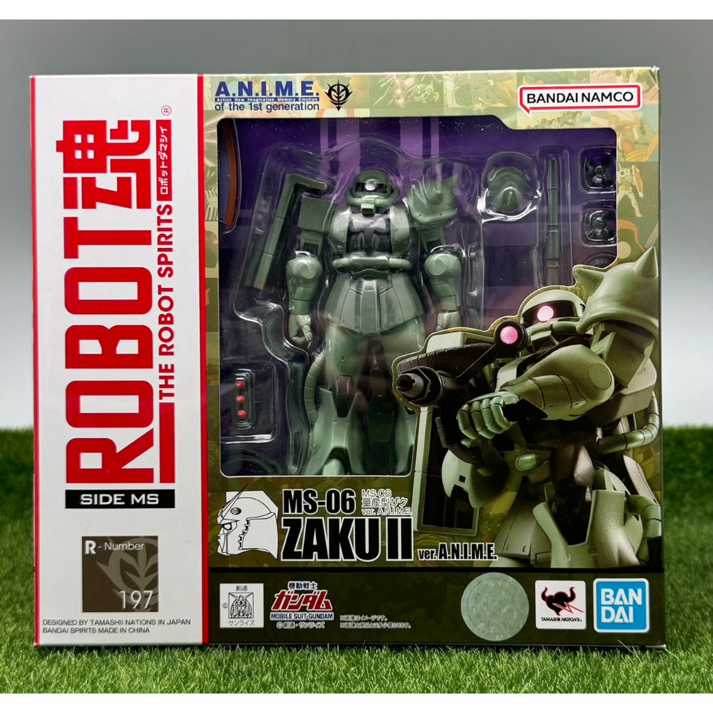 兩津[現貨] 萬代 ROBOT魂 MS-06 量產型薩克 薩克 ZAKU 動畫版 ANIME 綠薩克 再販 可動公仔