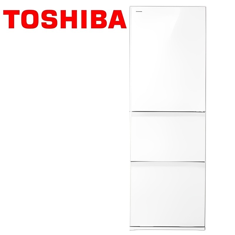 【TOSHIBA東芝】 366公升玻璃三門變頻冰箱 GR-RB469WE-PGT(21) 含基本安裝+舊機回收