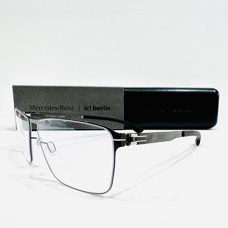 《名家眼鏡》ic! berlin 德國薄鋼框與Mercedes-Benz聯名款光學鏡框MB10 Gun Metal