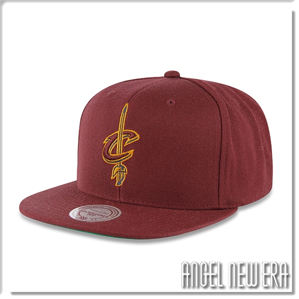 【ANGEL NEW ERA】Mitchell&amp;Ness M&amp;N 克里夫蘭 騎士 酒紅  帽 可調帽 SNAPBACK