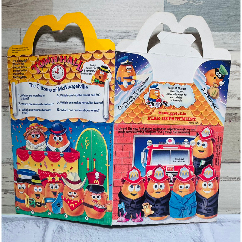 麥當勞雞塊寶寶兒童餐紙盒 McDonald’s 麥當勞紙盒 麥當勞收藏 雞塊寶寶 麥克雞塊
