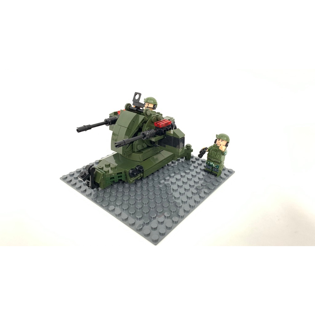 【樂磚MOC】個人創作積木 中華民國空軍防砲部隊 T-82 20mm防空機砲 台灣 非樂高 相容LEGO