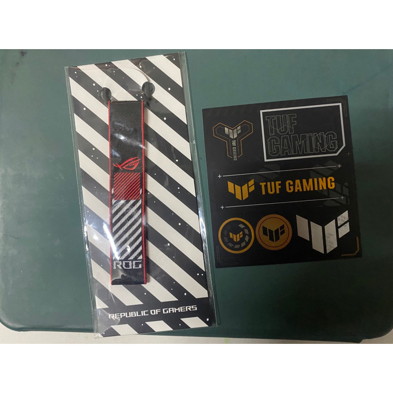 rog 鑰匙圈+貼紙一組
