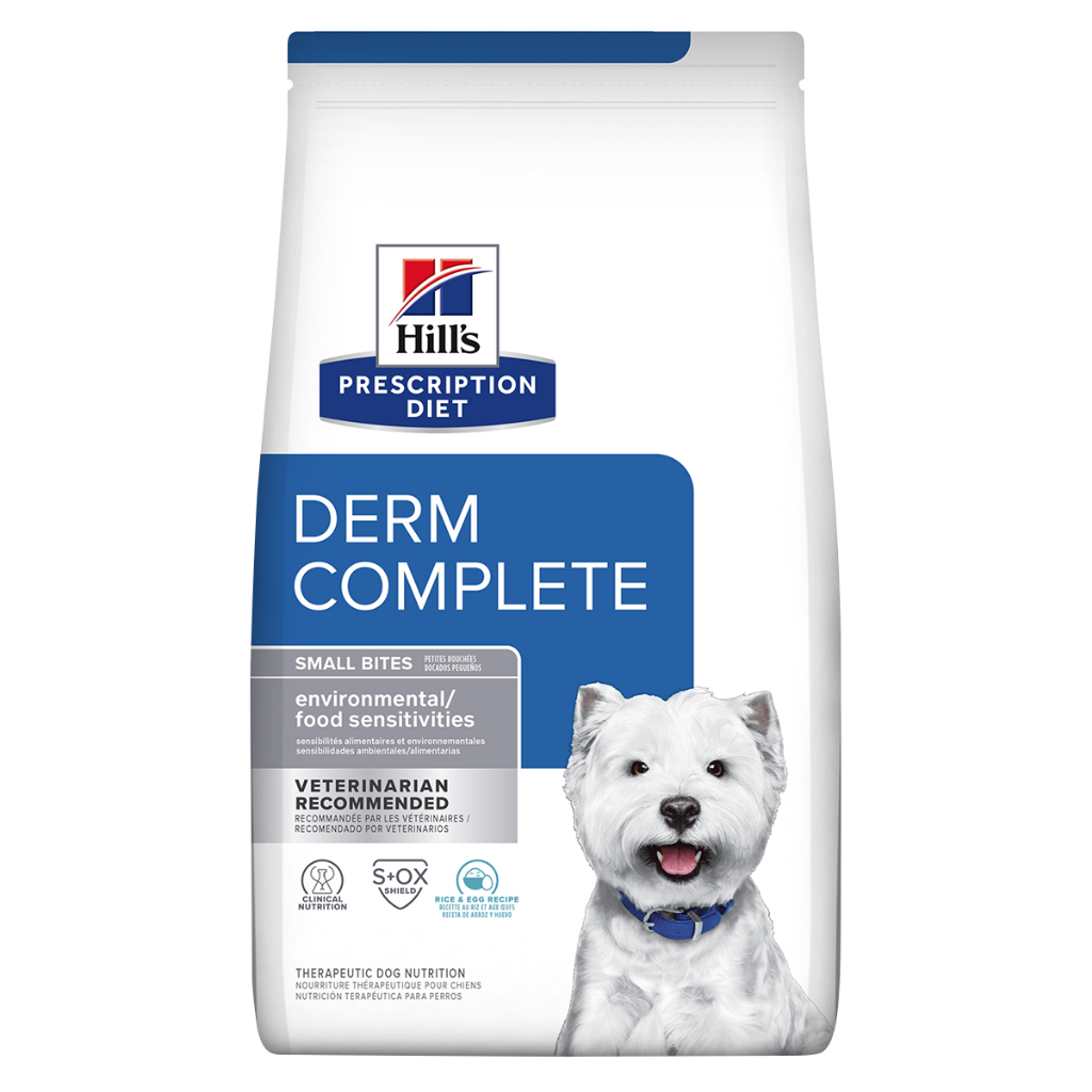Hills 希爾思 犬用 Derm Complete 皮膚全能照護 狗皮膚 狗飼料 處方飼料 小顆粒 犬糧
