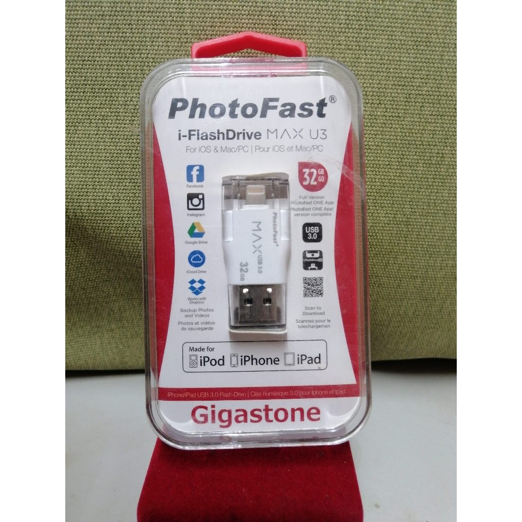 iPhone隨身碟/PhotoFast i-FlashDrive MAX GEN2 3.0 雙頭龍 32GB/全新