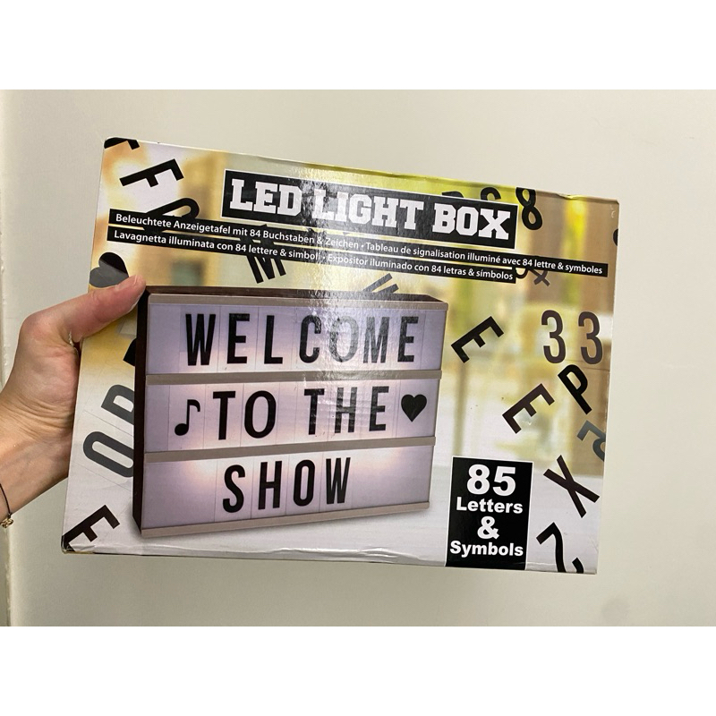 LED light box字母拼音燈盒